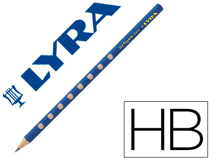 Lápiz de grafito Lyra Groove Slim triangular HB